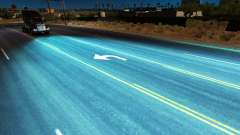 Аквамариновый ксеноновый свет для American Truck Simulator