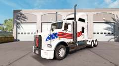 Скин USA на тягач Kenworth T800 для American Truck Simulator