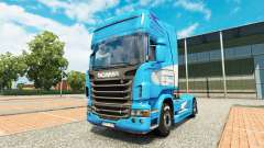 Скин Aerolineas Argentinas на тягач Scania для Euro Truck Simulator 2