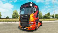 Скин Cool Fire на тягач Scania R700 для Euro Truck Simulator 2