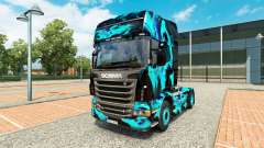 Скин Green Smoke на тягач Scania для Euro Truck Simulator 2