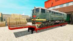 Полуприцепы с железнодорными составами v1.1 для Euro Truck Simulator 2