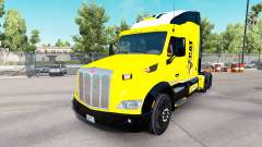 Скин Caterpillar на тягач Peterbilt для American Truck Simulator