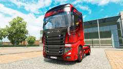 Скин Black & Red на тягач Scania R700 для Euro Truck Simulator 2
