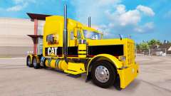 Скин CAT на тягач Peterbilt 389 для American Truck Simulator