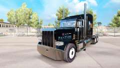 Скин Black Panther на тягач Peterbilt 389 для American Truck Simulator