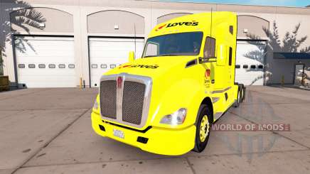 Скин Loves на тягачи Peterbilt и Kenworth для American Truck Simulator