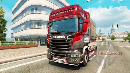 Скин King of the Road на тягач Scania для Euro Truck Simulator 2