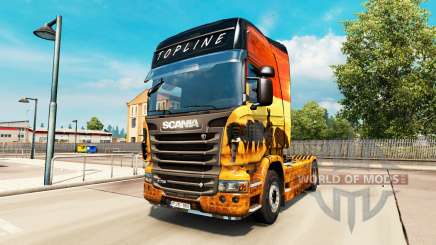 Скин Safari на тягач Scania для Euro Truck Simulator 2