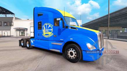 Скин Golden State Warriors на тягач Kenworth для American Truck Simulator