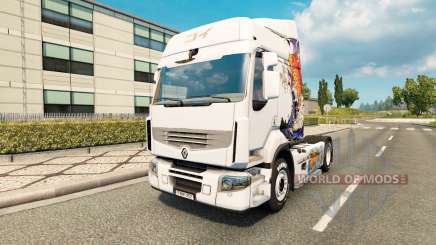 Скин Koi на тягач Renault для Euro Truck Simulator 2