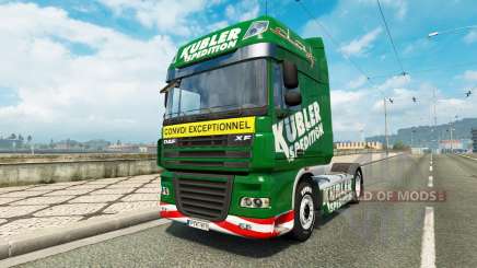 Скин Kubler Spedition на тягач DAF для Euro Truck Simulator 2