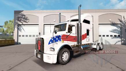 Скин USA на тягач Kenworth T800 для American Truck Simulator