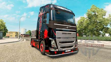 Скин DeadPool на тягач Volvo для Euro Truck Simulator 2