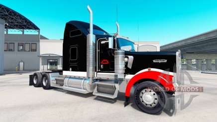 Скин Netstoc Logistica на тягач Kenworth W900 для American Truck Simulator