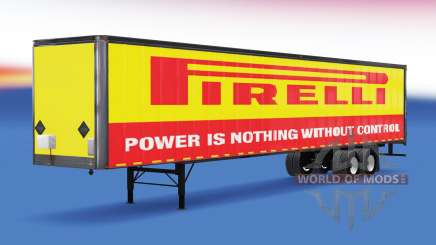 Цельнометаллический полуприцеп Pirelli для American Truck Simulator