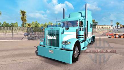 Скин Blue-White на тягач Peterbilt 389 для American Truck Simulator
