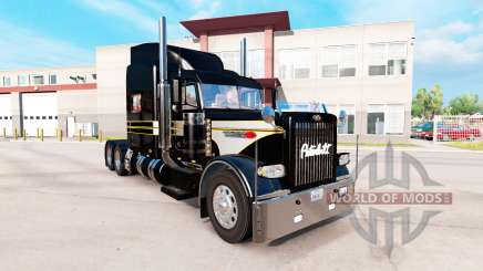 Скин Silver-black на тягач Peterbilt 389 для American Truck Simulator
