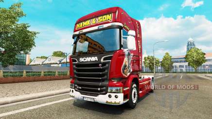 Скин Hawk Edition на тягач Scania для Euro Truck Simulator 2