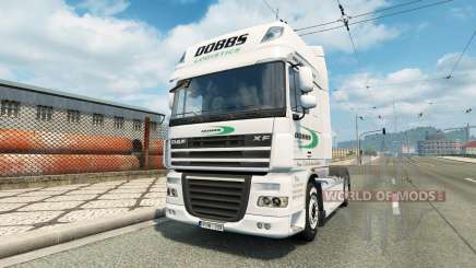 Скин Dobbs Logistics на тягач DAF для Euro Truck Simulator 2