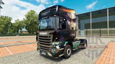 Скин Starcraft 2 на тягач Scania для Euro Truck Simulator 2
