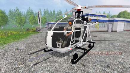 Sud-Aviation Alouette II для Farming Simulator 2015