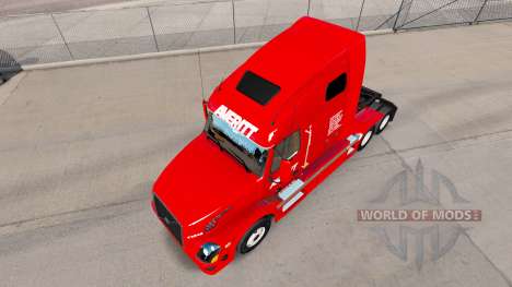 Скин Averitt Express на тягач Volvo VNL 670 для American Truck Simulator