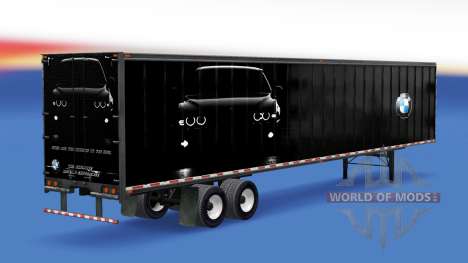 Цельнометаллический полуприцеп BMW для American Truck Simulator