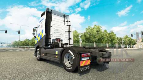 Скин Police на тягач Volvo для Euro Truck Simulator 2