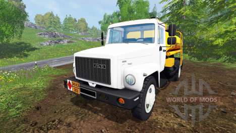 ГАЗ-САЗ-35071 [бензовоз] для Farming Simulator 2015