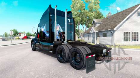 Скин Bitdefender на тягач Peterbilt для American Truck Simulator