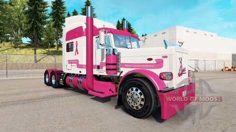Скин Trucking for a Cure на тягач Peterbilt 389 для American Truck Simulator