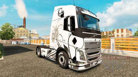 Скин Wayang на тягач Volvo для Euro Truck Simulator 2