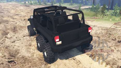 Jeep Wrangler 6x6 Turbo для Spin Tires