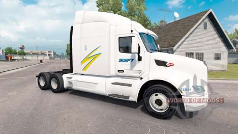 Скин Swift на тягач Peterbilt для American Truck Simulator