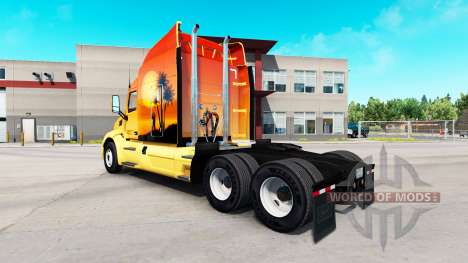 Скин Sun на тягач Peterbilt для American Truck Simulator