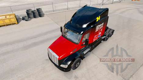 Скин Hendrick v2.0 на тягач Peterbilt для American Truck Simulator