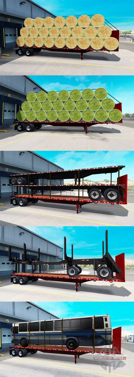 Сборник новых полуприцепов с грузами для American Truck Simulator