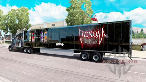 Скин Venom на полуприцеп для American Truck Simulator