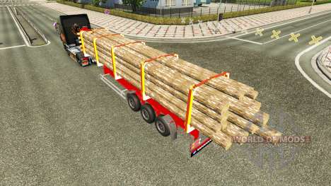 Полуприцеп лесовоз для Euro Truck Simulator 2