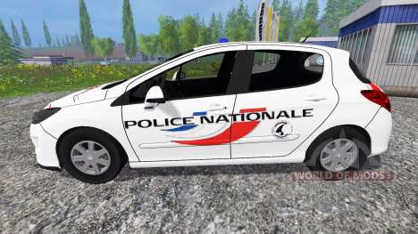 Peugeot 308 [police nationale] для Farming Simulator 2015