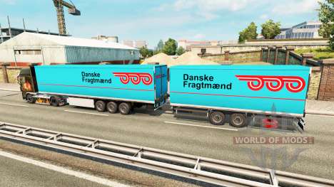 Полуприцепы Krone Gigaliner [Danske Fragtmaend] для Euro Truck Simulator 2