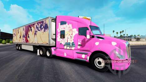 Скин Sakura на тягачи Peterbilt и Kenwort для American Truck Simulator