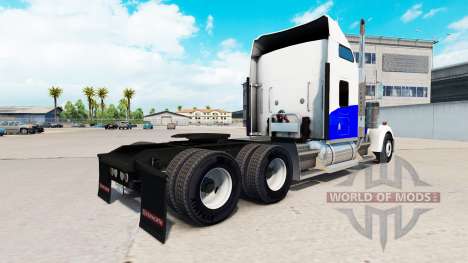 Скин Blue Wave на тягач Kenworth W900 для American Truck Simulator