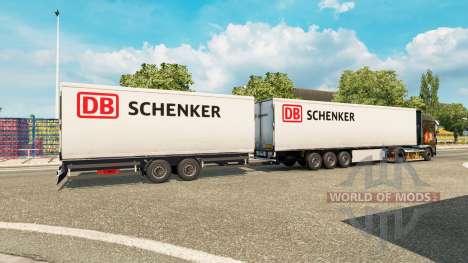 Полуприцепы Krone Gigaliner [DB Schenker] для Euro Truck Simulator 2