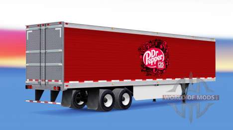 Скин Dr Pepper на полуприцеп для American Truck Simulator