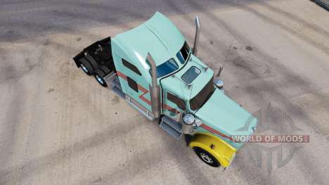 Скин Z Stripe Multicolor на тягач Kenworth W900 для American Truck Simulator
