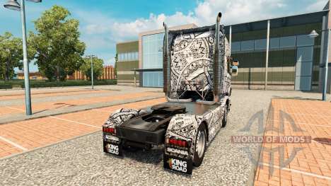 Скин Batik Indonesia на тягач Scania для Euro Truck Simulator 2