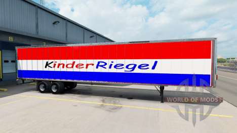 Скин Kinder Riegel на полуприцеп для American Truck Simulator