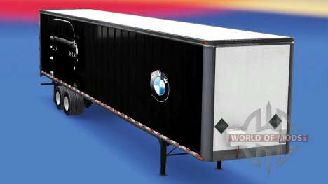 Цельнометаллический полуприцеп BMW для American Truck Simulator